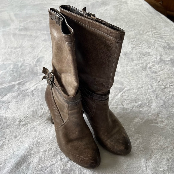 Frye Miranda Slouch Boots in Slate - Picture 3 of 13